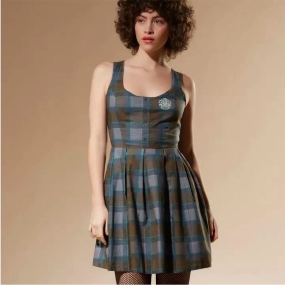 Hot Topic Dresses & Skirts - Hot Topic Outlander Lace Up Tartan Plaid Dress Nee With Tags Size 2X